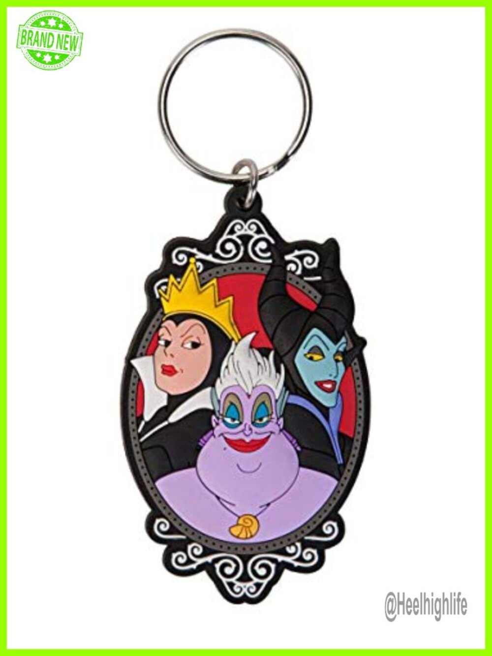 Disney Villains Soft Touch PVC Key Ring - Officially Licensed Keychain